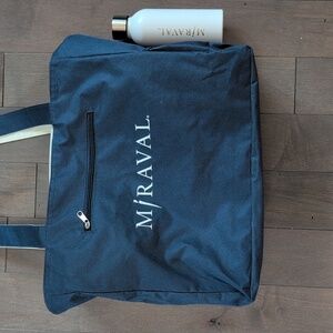 Miraval Tote and Metal Water Bottle